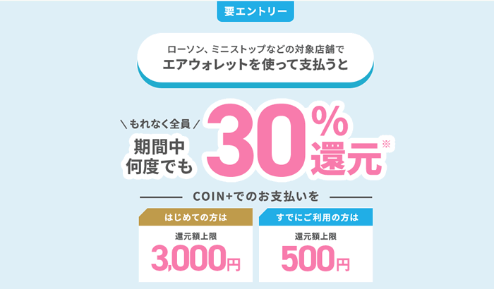 エアウォレットCOIN＋決済