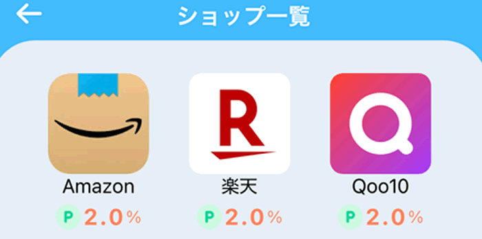 ギバース経由の買い物