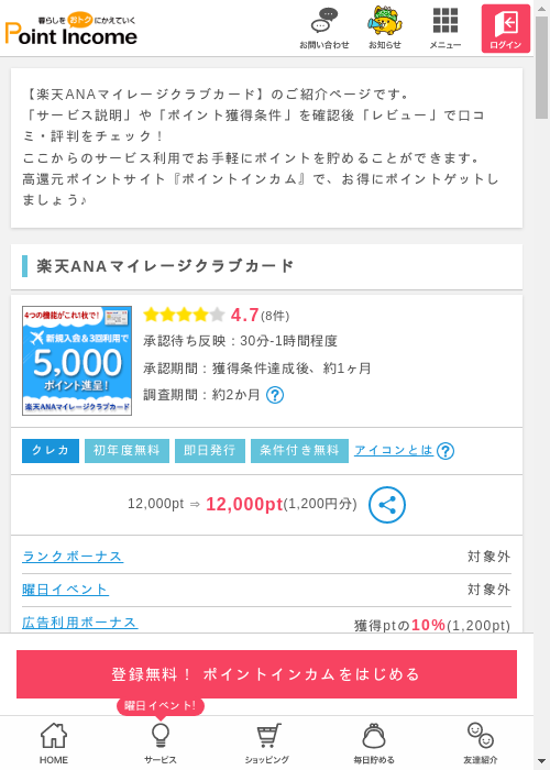 ポイントインカム過去最高画像