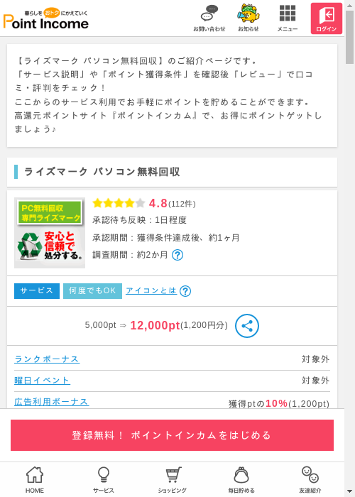 スマの過去最高画像（ポイントインカム・2026年3月9日）