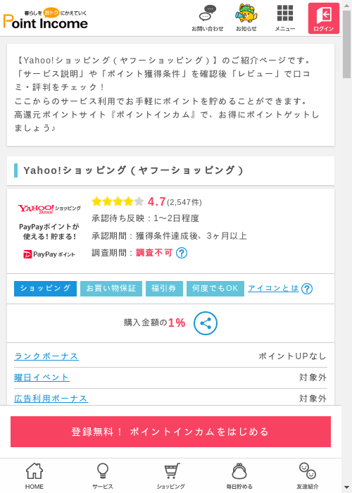 ポイントインカム過去最高画像