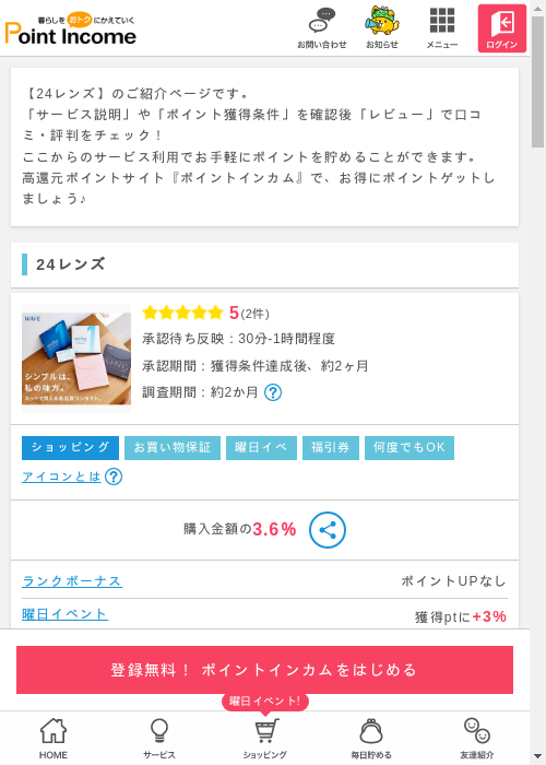 24の過去最高画像（ポイントインカム・2026年3月8日）