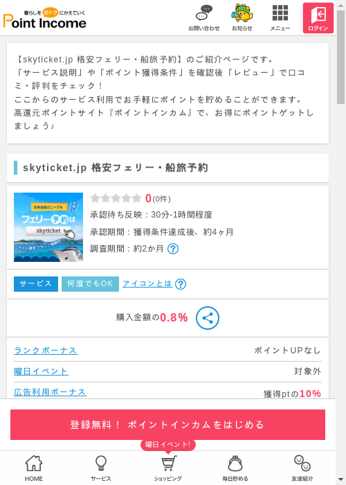 ポイントインカム過去最高画像