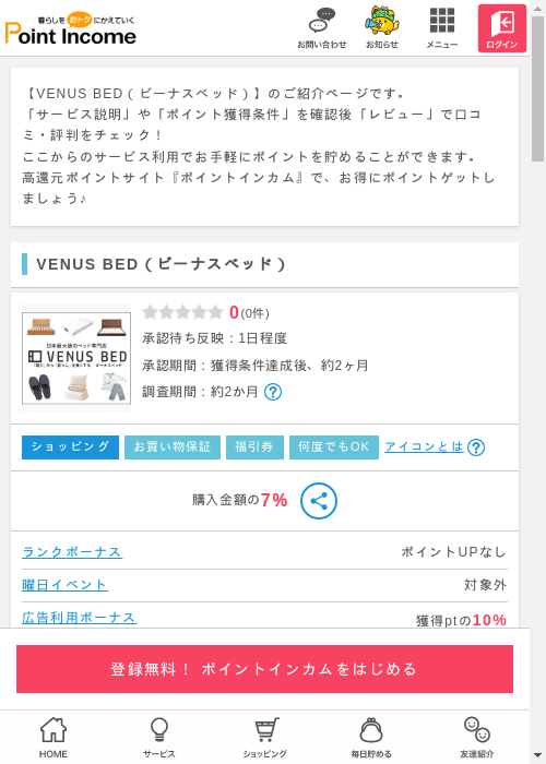 ビーナスの過去最高画像（ポイントインカム・2026年3月12日）