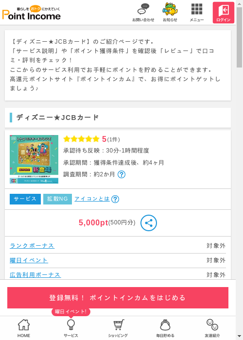 ポイントインカム過去最高画像