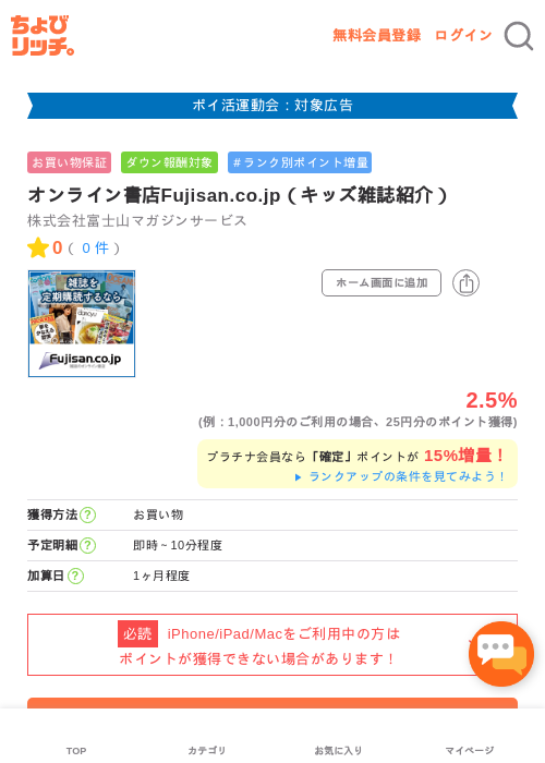 Fujisan.co.jpの過去最高画像（ちょびリッチ・2026年4月29日）