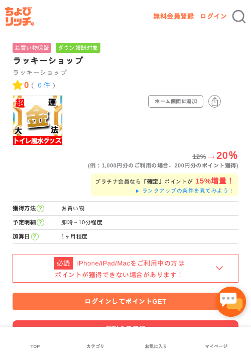 ラッキーショップの過去最高画像（ちょびリッチ・2026年5月7日）