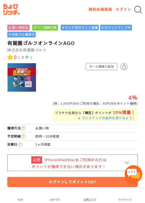 有賀園ゴルフオンラインAGOの過去最高画像（ちょびリッチ・2026年5月1日）