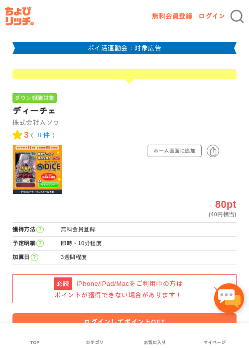 ディーチェの過去最高画像（ちょびリッチ・2026年4月27日）