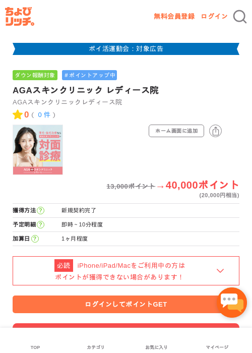 AGAスキンクリニック レディース院の過去最高画像（ちょびリッチ・2026年4月28日）
