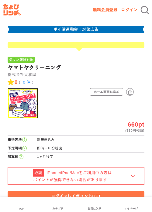 クリーニングの過去最高画像（ちょびリッチ・2026年4月27日）