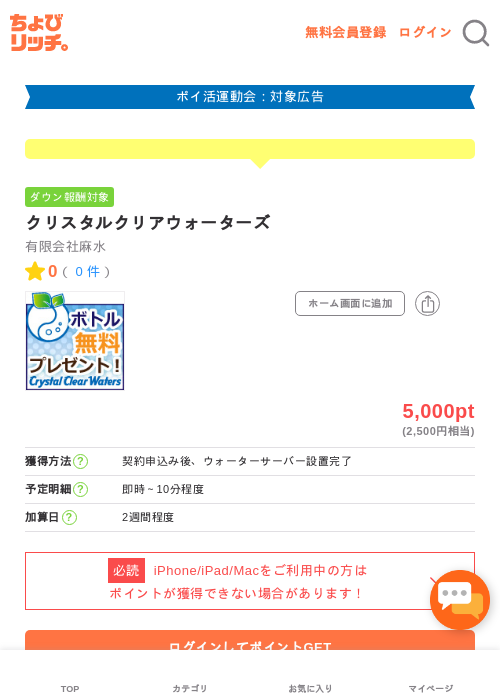 クリスタルクリアウォーターズの過去最高画像（ちょびリッチ・2026年4月28日）
