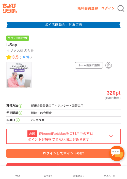 i-Sayの過去最高画像（ちょびリッチ・2026年4月27日）