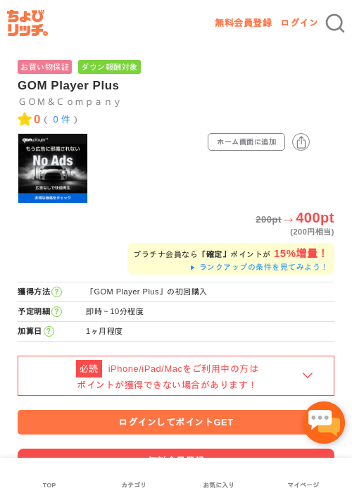 GOM Player Plusの過去最高画像（ちょびリッチ・2026年5月2日）