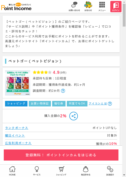 ペットの過去最高画像（ポイントインカム・2026年3月12日）