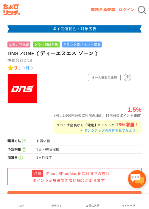 DNS ZONE（ディーエヌエス ゾーン）の過去最高画像（ちょびリッチ・2026年4月28日）