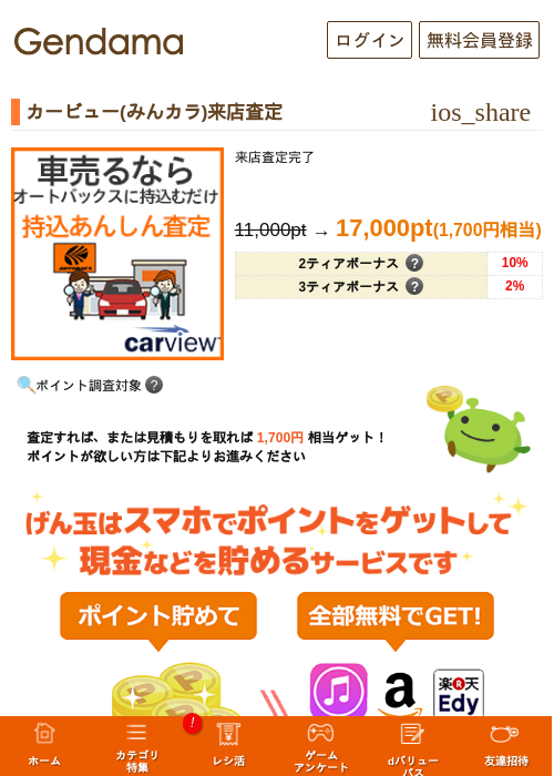 カービュー(みんカラ)来店査定の過去最高画像（げん玉・2026年5月14日）