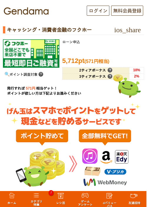 キャッシング・消費者金融のフクホーの過去最高画像（げん玉・2026年5月14日）