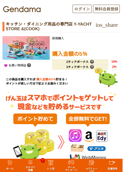 キッチン・ダイニング用品の専門店 Y-YACHT STORE &(COOK)の過去最高画像（げん玉・2026年5月17日）