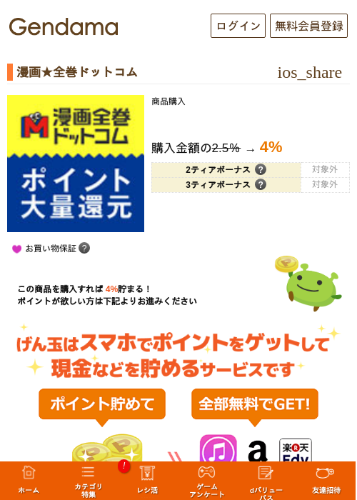 漫画★全巻ドットコムの過去最高画像（げん玉・2026年5月6日）