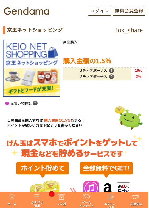 京王ネットショッピングの過去最高画像（げん玉・2026年5月5日）