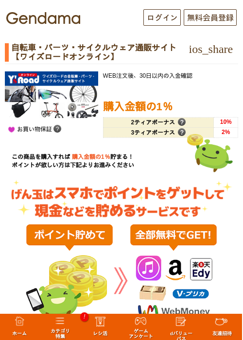 自転車・パーツ・サイクルウェア通販サイト【ワイズロードオンライン】の過去最高画像（げん玉・2026年5月17日）