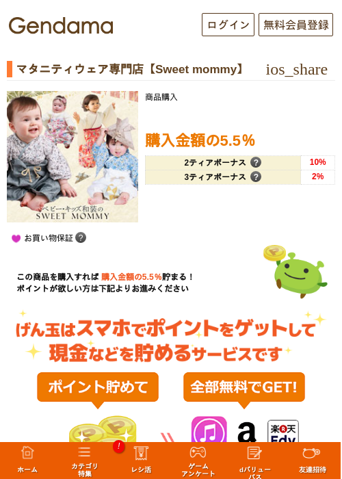 マタニティウェア専門店【Sweet mommy】の過去最高画像（げん玉・2026年5月16日）