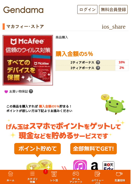 マカフィー･ストアの過去最高画像（げん玉・2026年5月14日）