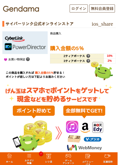 サイバーリンク公式オンラインストアの過去最高画像（げん玉・2026年5月6日）