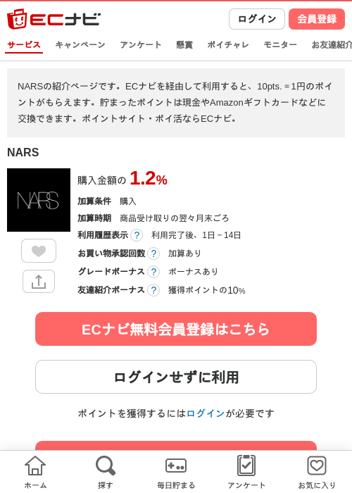 narsの過去最高画像（ECナビ・2026年4月21日）