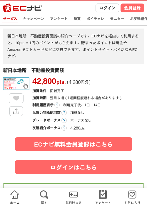 不動産投資の過去最高画像（ECナビ・2026年4月20日）