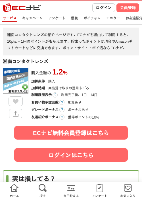 湘南コンタクトレンズの過去最高画像（ECナビ・2026年4月20日）
