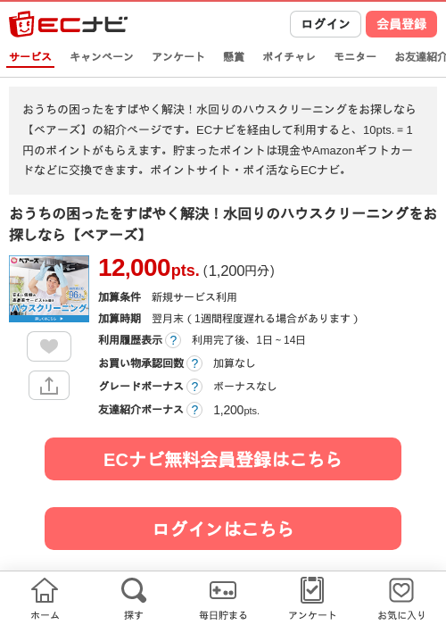 クリーニングの過去最高画像（ECナビ・2026年4月23日）