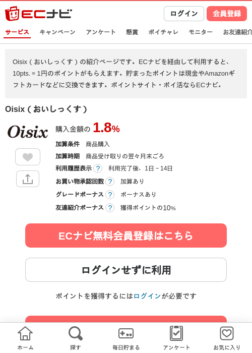 オイシックスの過去最高画像（ECナビ・2026年4月22日）