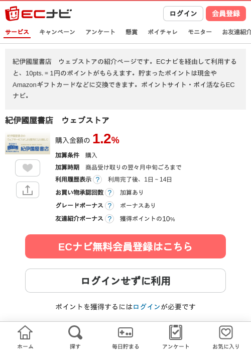 紀伊國屋書店の過去最高画像（ECナビ・2026年4月21日）