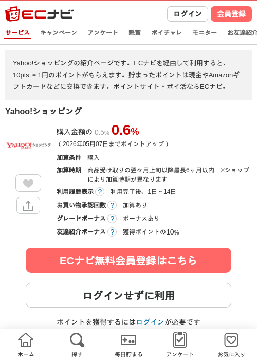 Yahoo!ショッピングの過去最高画像（ECナビ・2026年5月5日）