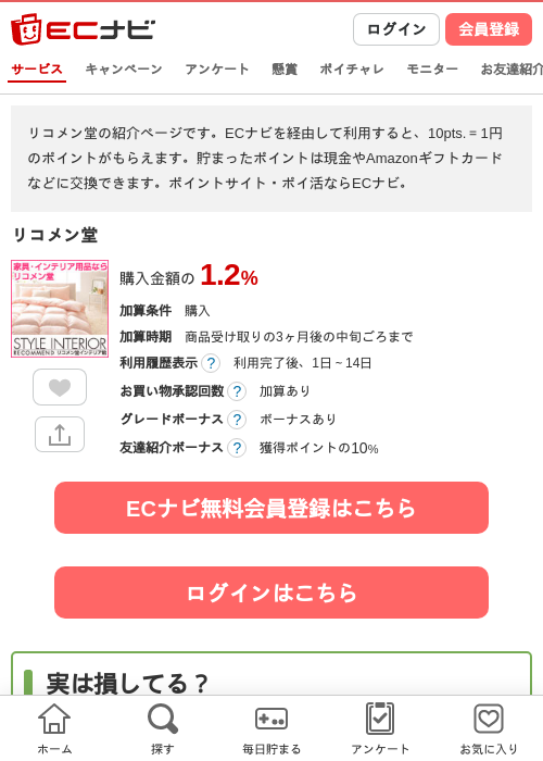 リコメン堂の過去最高画像（ECナビ・2026年4月18日）