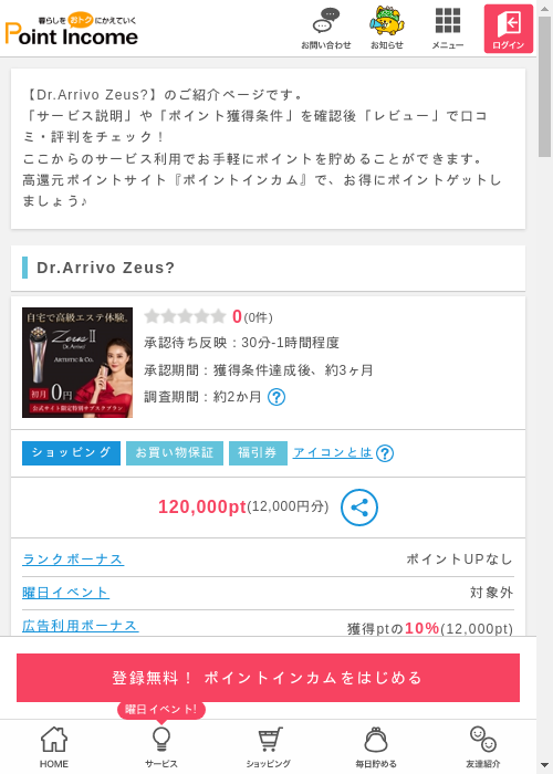 ZEUSの過去最高画像（ポイントインカム・2026年3月11日）