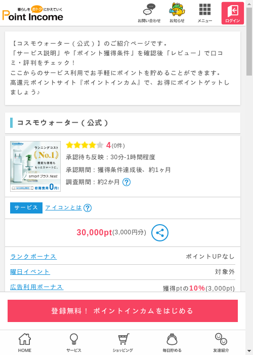 オーダーの過去最高画像（ポイントインカム・2026年3月6日）