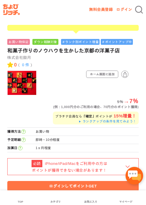 和菓子作りのノウハウを生かした京都の洋菓子店の過去最高画像（ちょびリッチ・2026年5月1日）