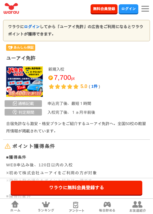免許の過去最高画像（ワラウ・2026年3月27日）