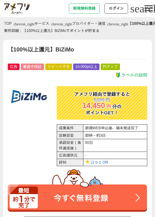 【100%以上還元】BiZiMoの過去最高画像（アメフリ・2026年5月4日）