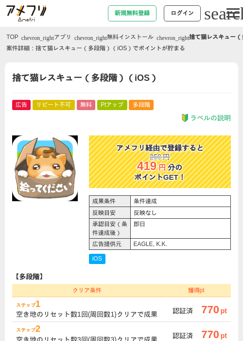 捨て猫の過去最高画像（アメフリ・2026年4月29日）