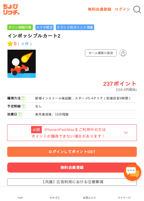 インポッシブルカート2の過去最高画像（ちょびリッチ・2026年5月2日）
