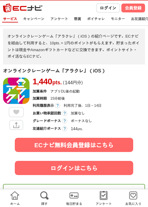 アラクレの過去最高画像（ECナビ・2026年4月23日）