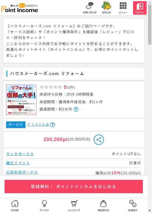 comの過去最高画像（ポイントインカム・2026年3月10日）