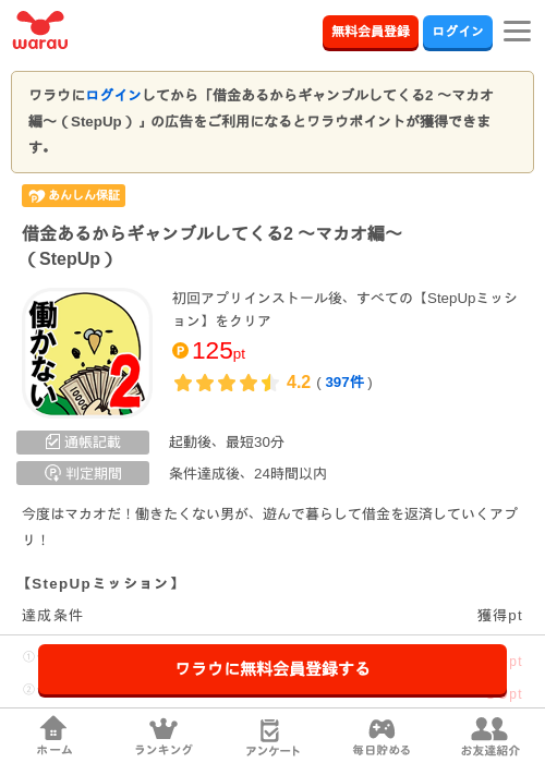 借金あるからギャンブルの過去最高画像（ワラウ・2026年4月7日）