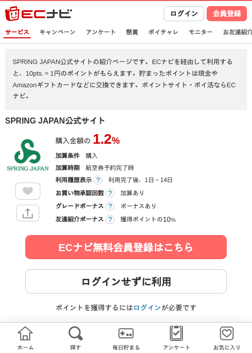 springの過去最高画像（ECナビ・2026年4月20日）