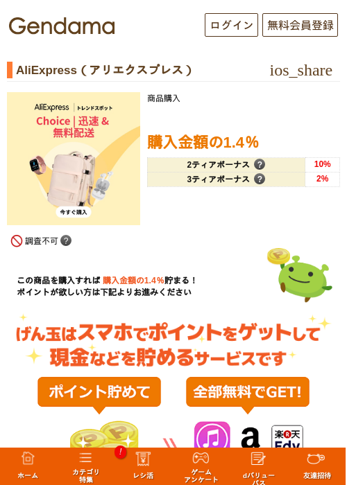 AliExpress（アリエクスプレス）の過去最高画像（げん玉・2026年5月17日）