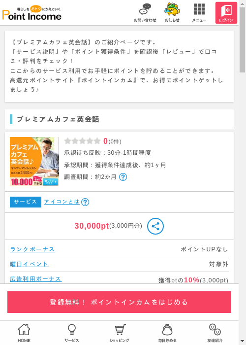 カフェの過去最高画像（ポイントインカム・2026年3月6日）